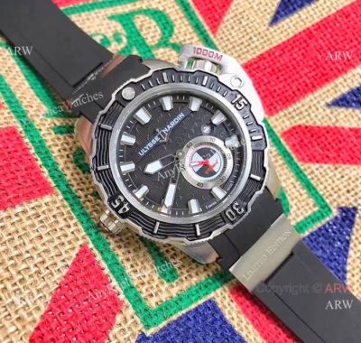 New Ulysse Nardin Deep Dive Hammerhead Shark Watches SS Black Dial